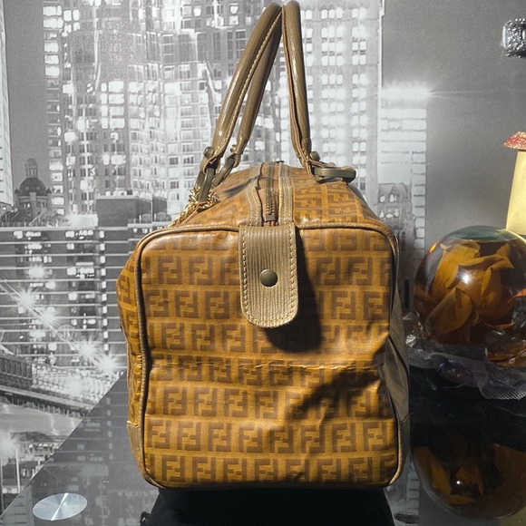 Authentic Fendi Zucca Monogram Boston Bag - Picture 11 of 17